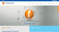 Desktop Screenshot of finacus.co.in